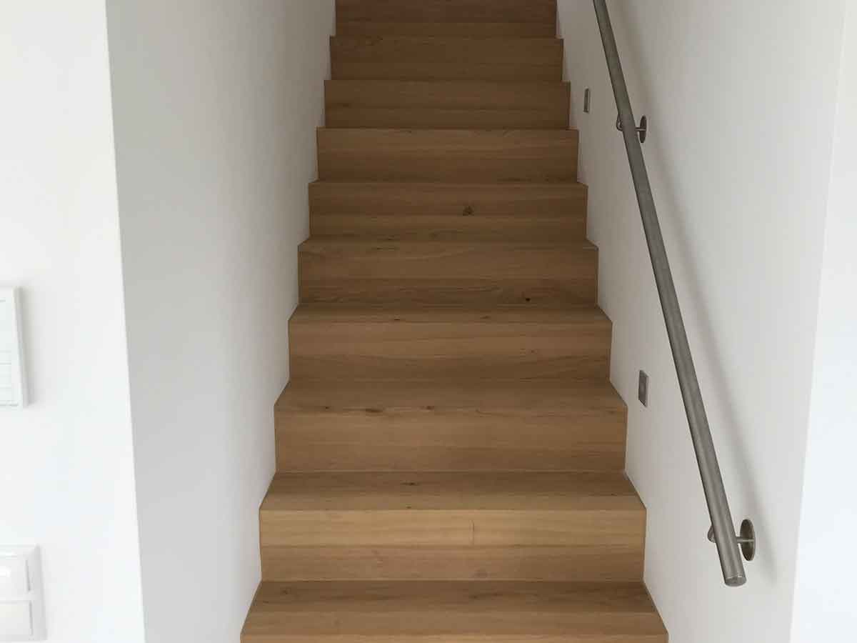 Treppe aus Parkett